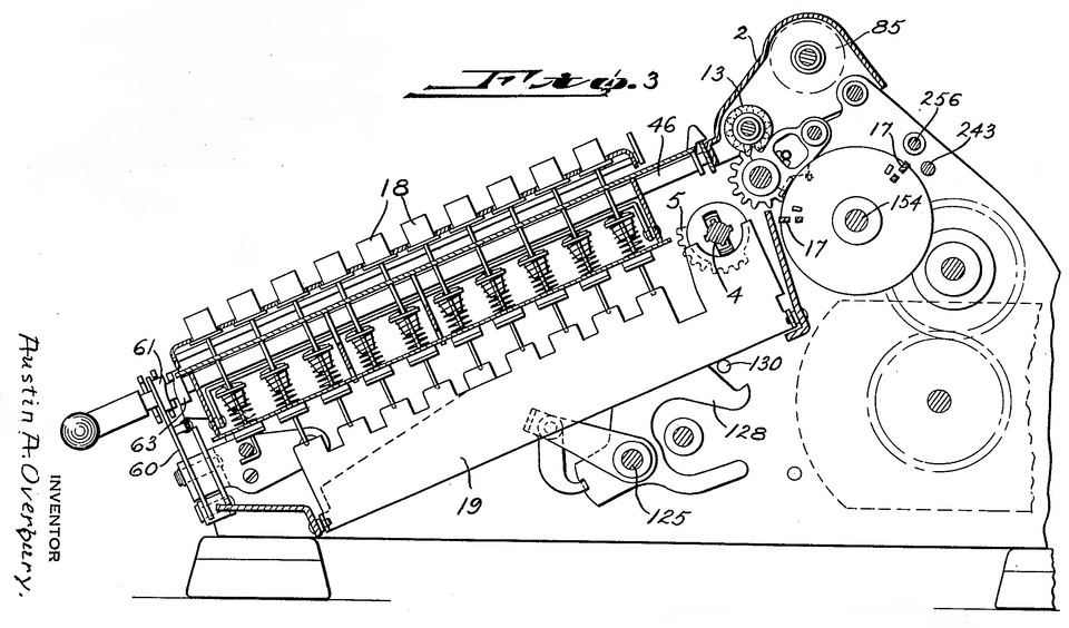 Querschnitt mit Motor, aus: US1964211., © US1964211